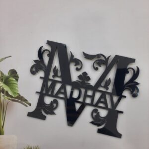 WOODEN CUTOUT MONOGRAM 12 INCH
