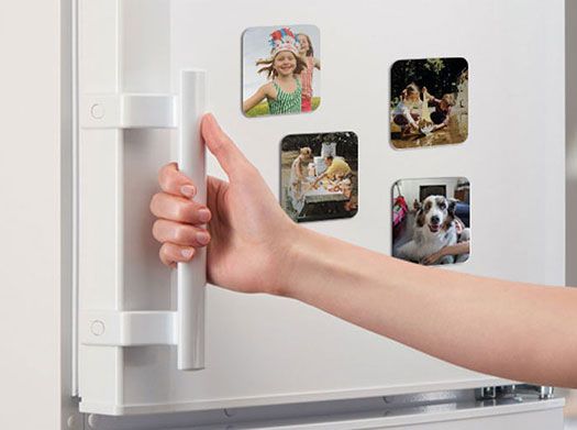 WOODEN FRIDGE MAGNET SQUARE