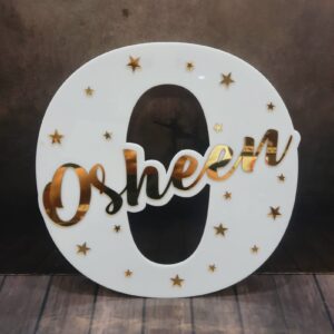 ACRYLIC CUTOUT INITIAL 12 INCH