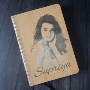 1011 DIARY WOODEN ENGRAVED