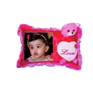 PILLOW TEDDY PINK 12X18 INCH