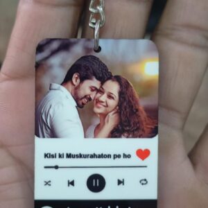 KEYRING WOODEN SPOTIFY SINGLE SIDE