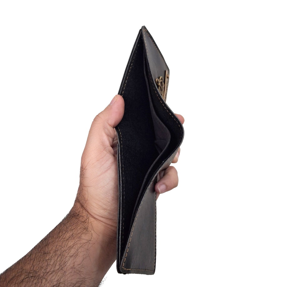 1443 GENTS ZIP WALLET BLACK - Image 3