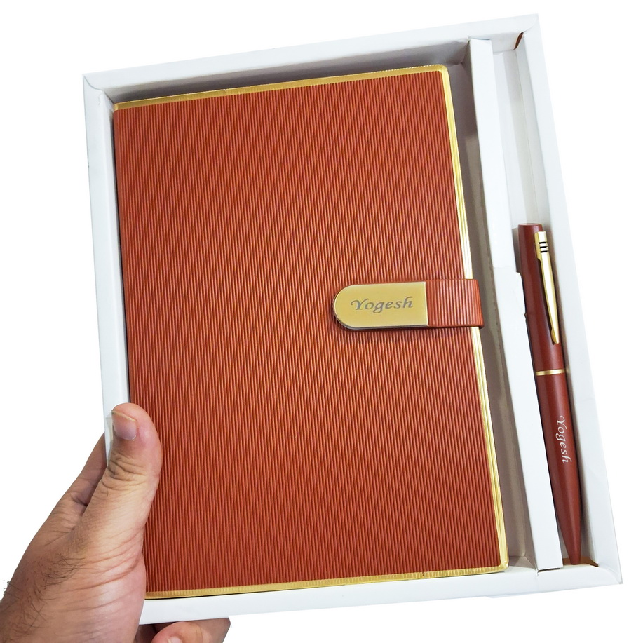 949 DIARY SET GOLDEN BROWN