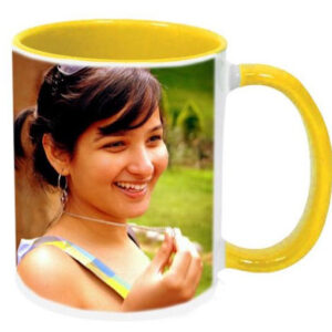 MUG INNER & HANDLE COLOR YELLOW