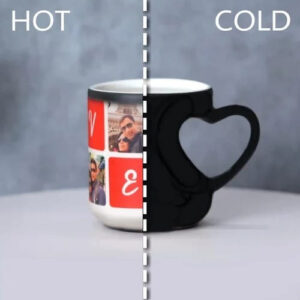 MUG MAGIC HEART CUT HANDLE