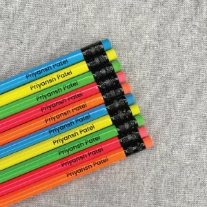CUSTOMISED DOMS NEON PENCILS