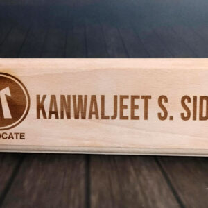 WOODEN PLAQUE 3X9