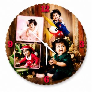 WOODEN CLOCK 12 INCH ROUND