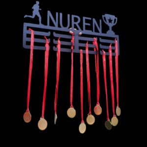 WOODEN MEDAL STAND WITH NAME DESIGN 1