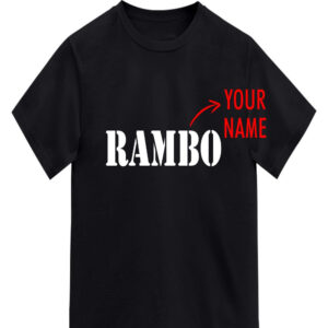 TSHIRT BLACK ROUND NECK COTTON