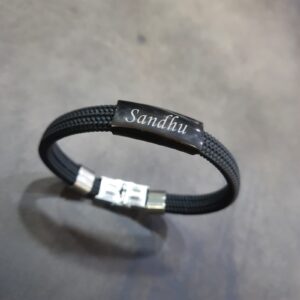2432 LEATHER BRACELET BLACK