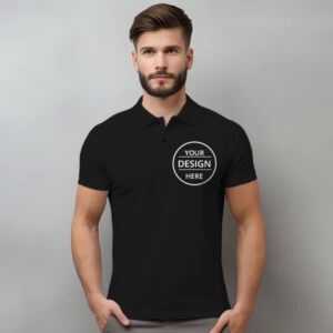 TSHIRT BLACK COLLAR MATTE
