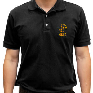 TSHIRT BLACK COLLAR MATTE