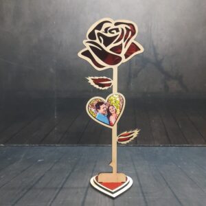 ACRYLIC ROSE WITH PHOTO