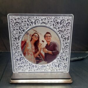 LED FRAME 6 INCH WITH ROUND PHOTO