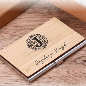 2504 CARD HOLDER WOODEN