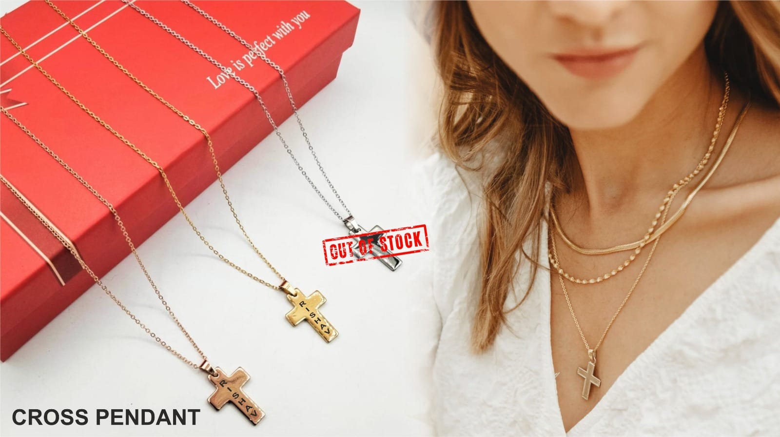 2407 NAME PENDANT CROSS