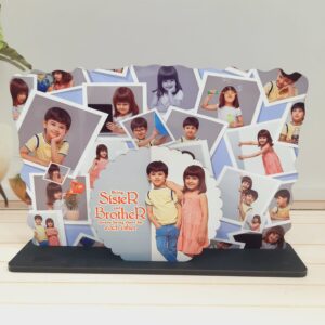 WOODEN 3D MOSAIC FRAME ROUND
