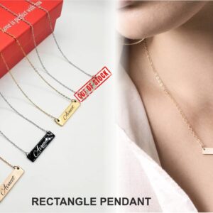 2408 NAME PENDANT RECTANGLE