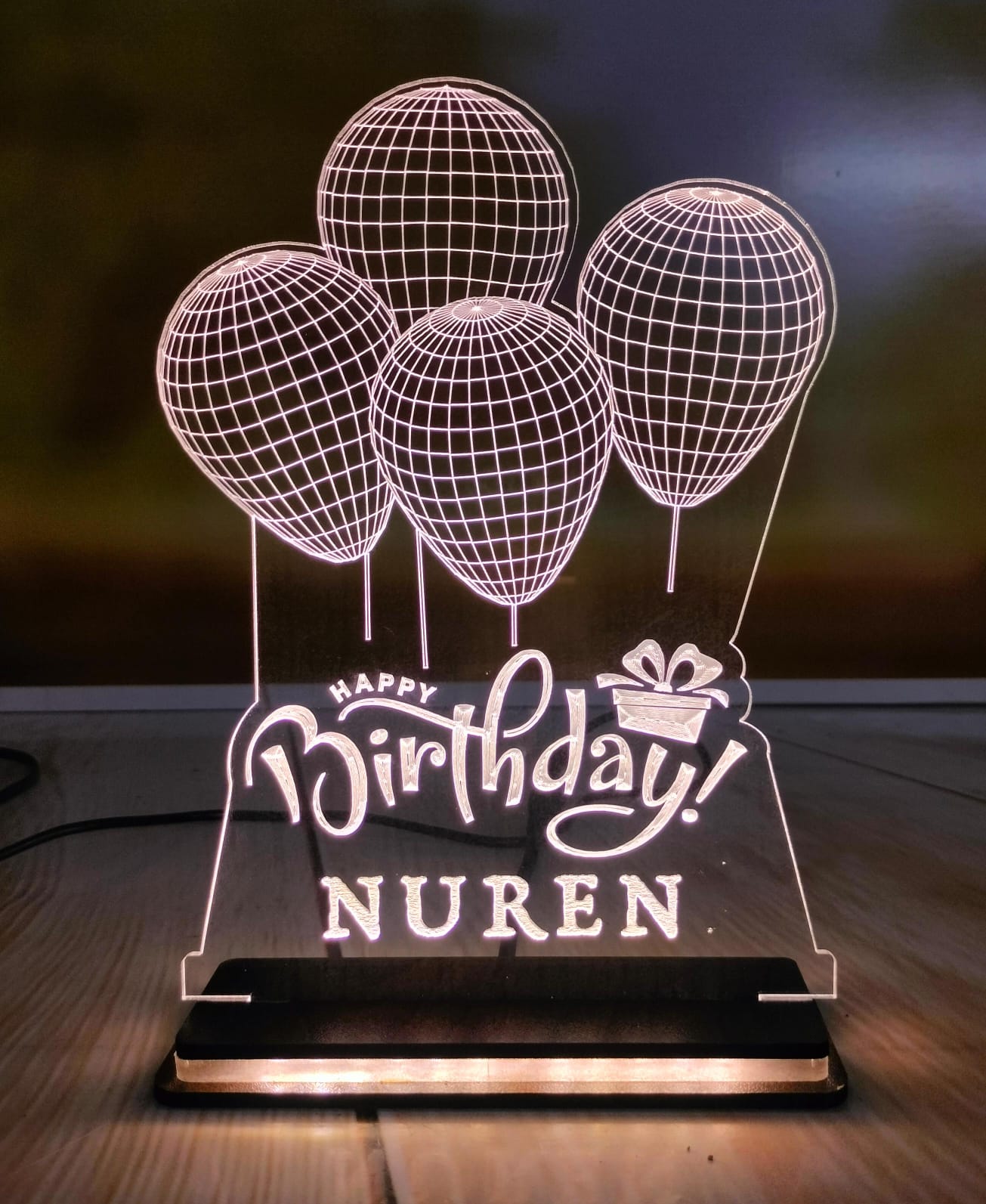 LED FRAME BIRTHDAY BALLOONS