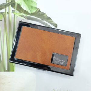 CARD HOLDER FLAP 2 BROWN