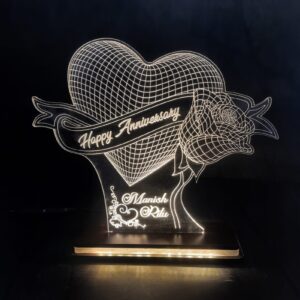 LED FRAME HEART FLOWER