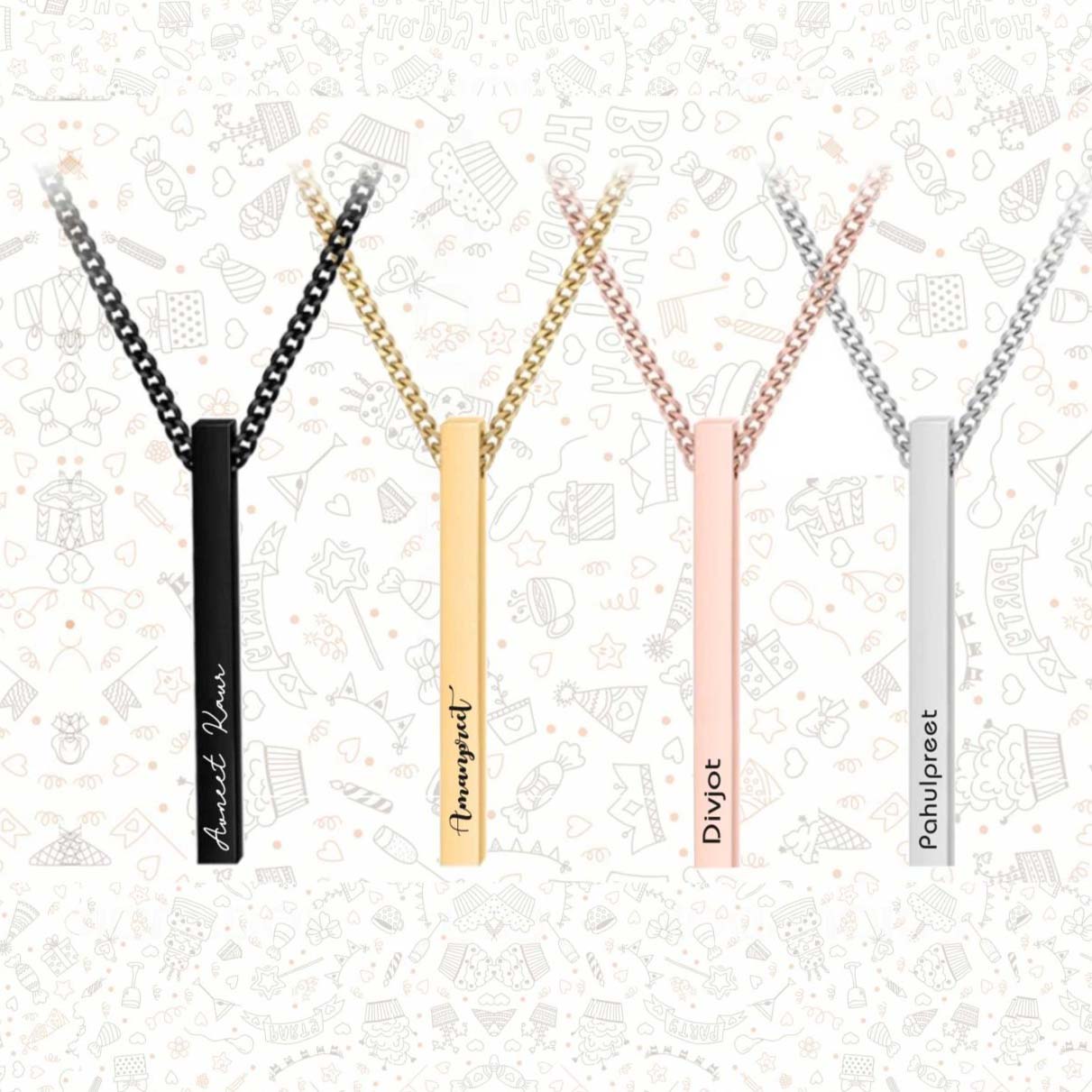 2406 NAME PENDANT BAR