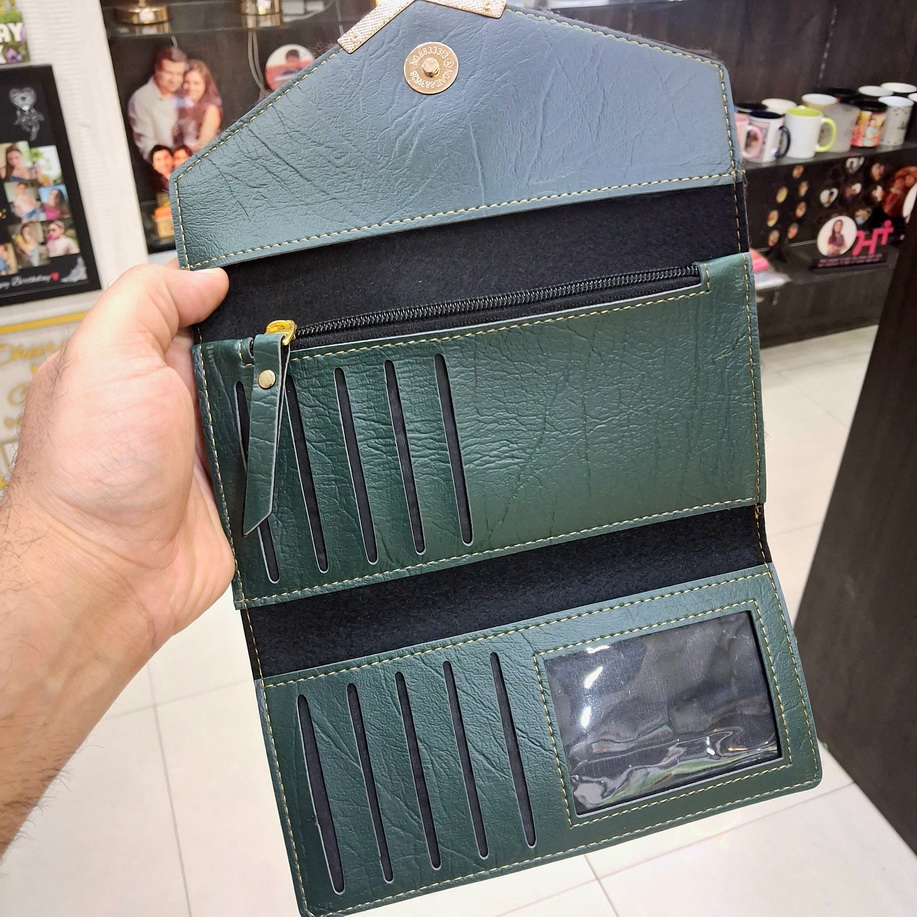 1454 LADIES PURSE GREEN - Image 2