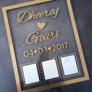 COUPLE THUMB IMPRESSION FRAME DESIGN 1