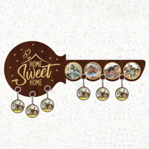 WOODEN WALL KEYHANGER 8X18