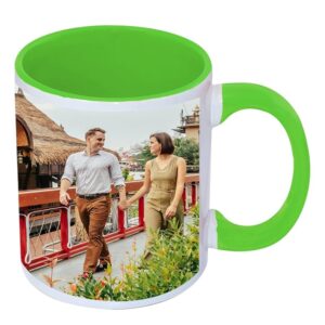MUG INNER & HANDLE COLOR LIGHT GREEN