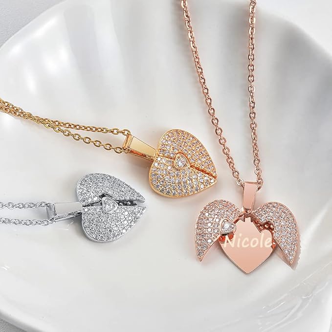 2426 NAME PENDANT HEART ROSE GOLD - Image 2