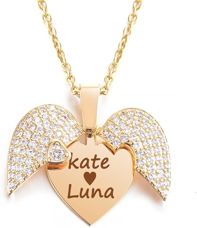 2426 NAME PENDANT HEART GOLDEN - Image 2