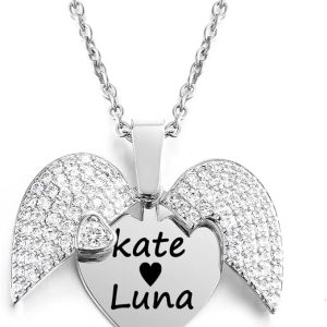 2426 NAME PENDANT HEART SILVER
