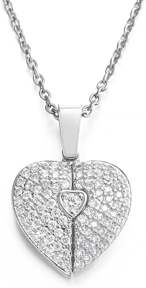 2426 NAME PENDANT HEART SILVER - Image 2