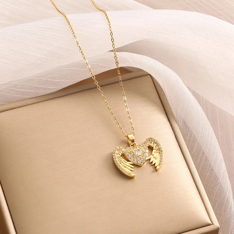 2427 NAME PENDANT WINGS GOLDEN - Image 2