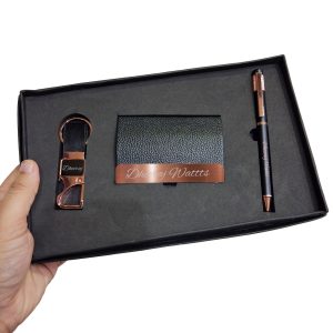 767 CARD HOLDER PEN SET COPPER