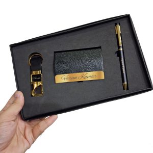 768 CARD HOLDER PEN SET GOLDEN