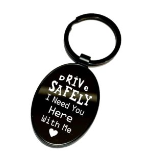 532 KEYRING METAL GLASS OVAL
