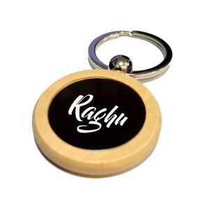 577 WOODEN GLASS KEYRING