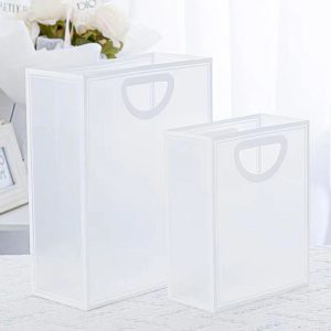 PVC BAGS WITH D CUT HANDLE 6X10X3.5