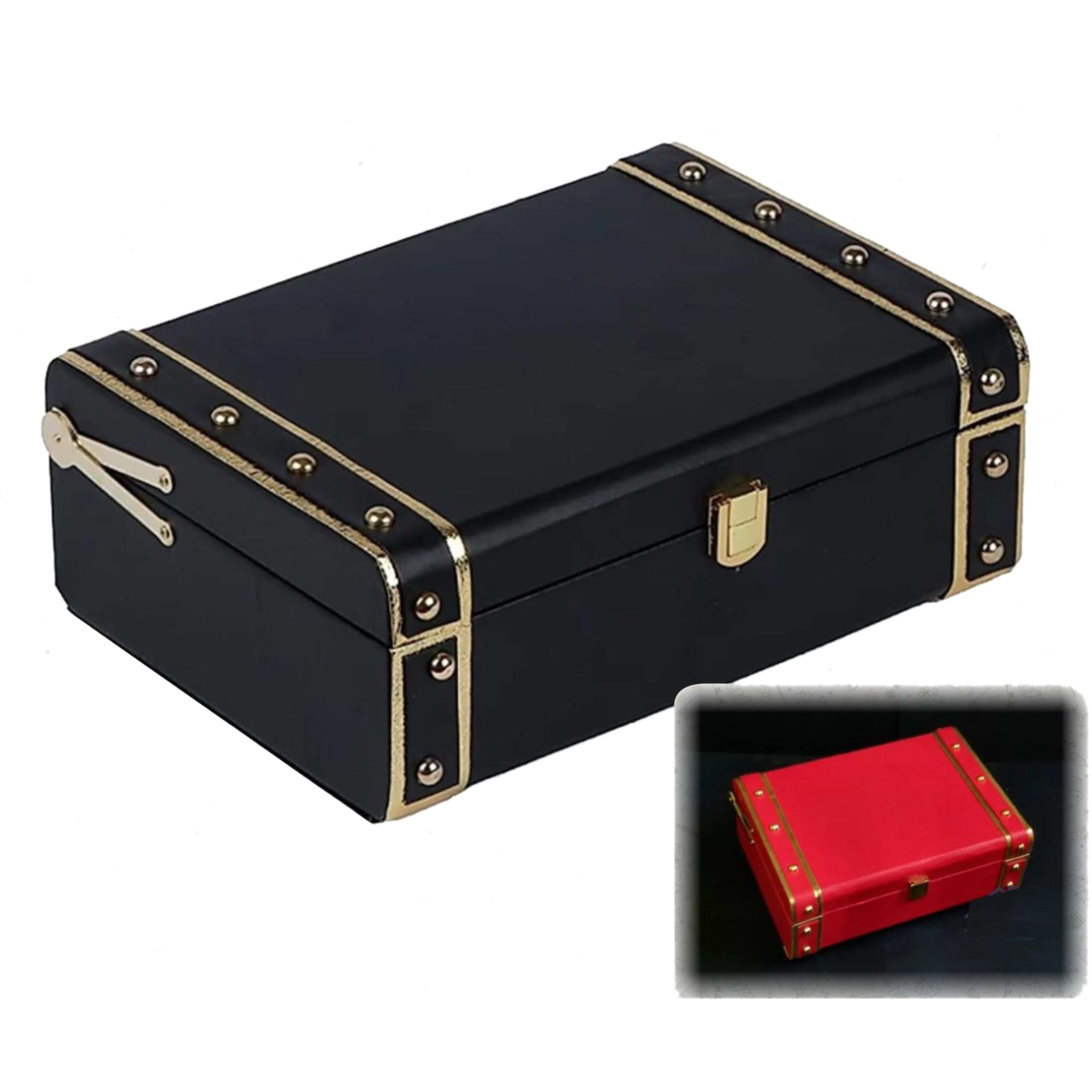 TRUNK BOX VELVET 7X10.5X3.5
