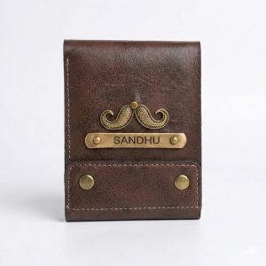 1448 BUTTON WALLET BROWN