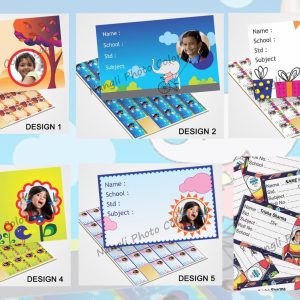 CUSTOMISED BOOK STICKERS ( DESIGN 1 TO 6 )