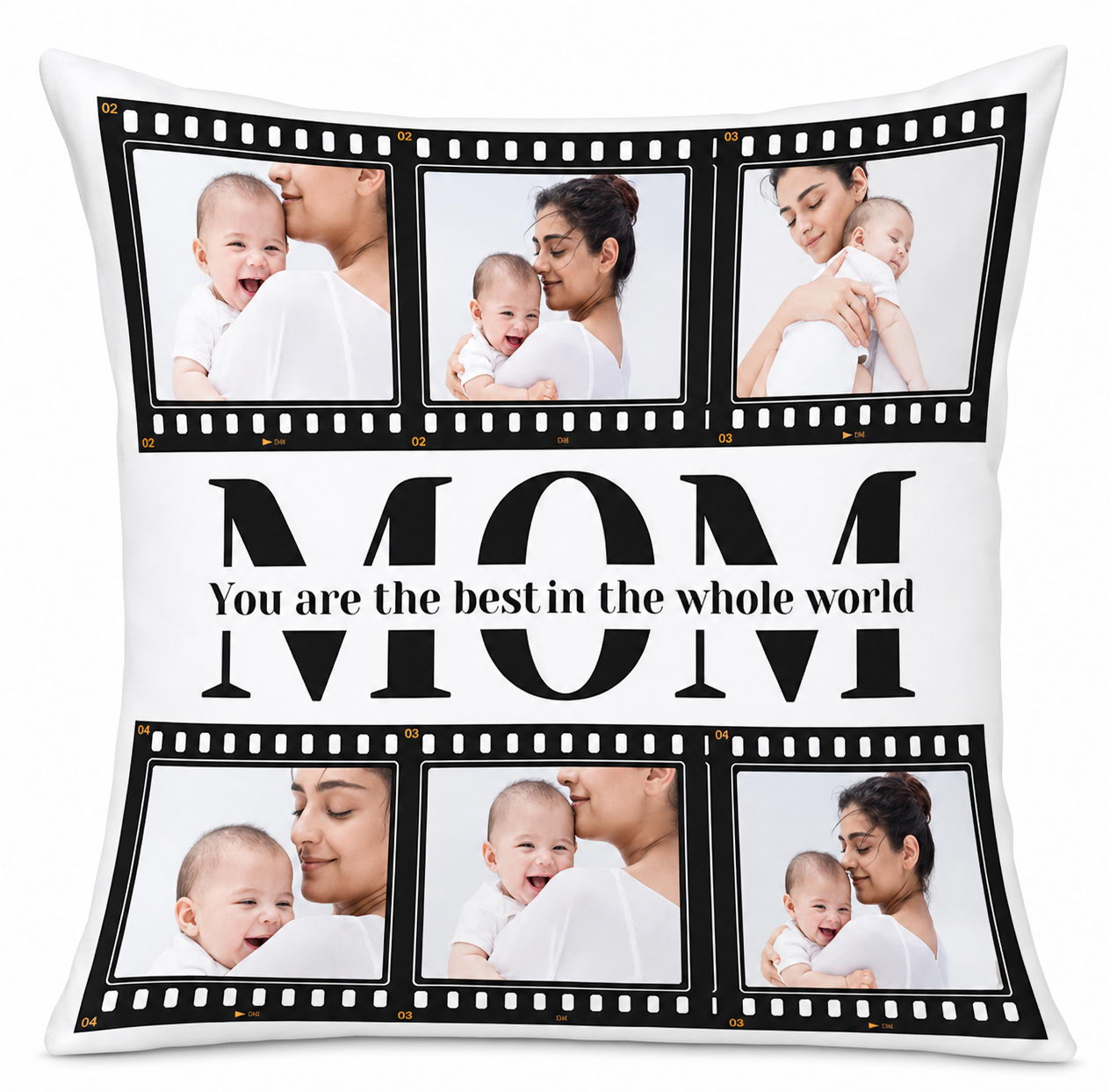 PILLOW SATAN 12X12 INCH MOM