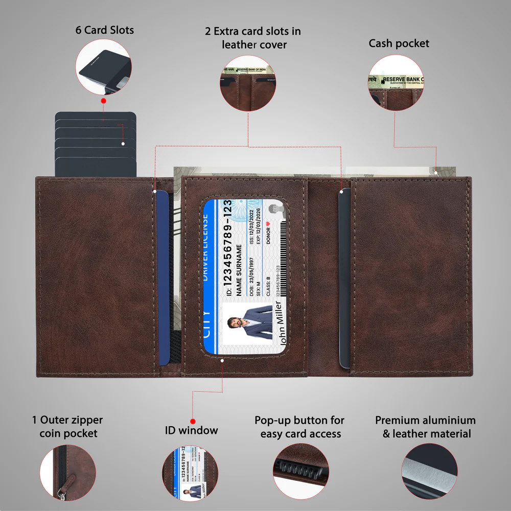DEFENDER CARD HOLDER BROWN - Image 4