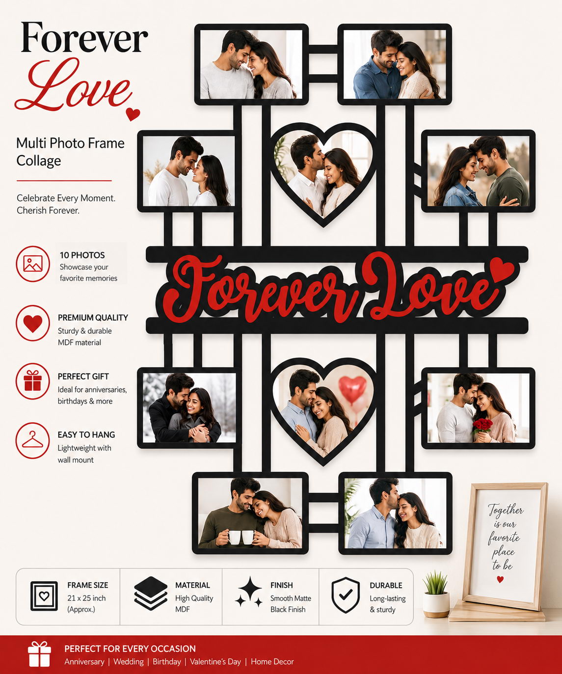 WOODEN WALL FRAME 17X21 CUSTOMISED - Image 2