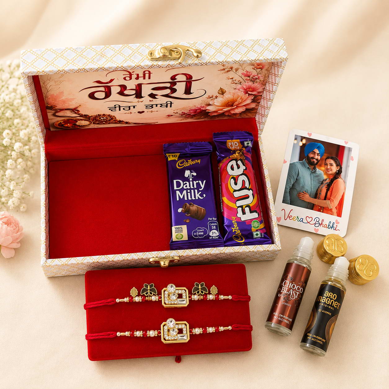RAKHI HAMPER DESIGN 1 ( BHAIYA BHABHI ) - Image 4